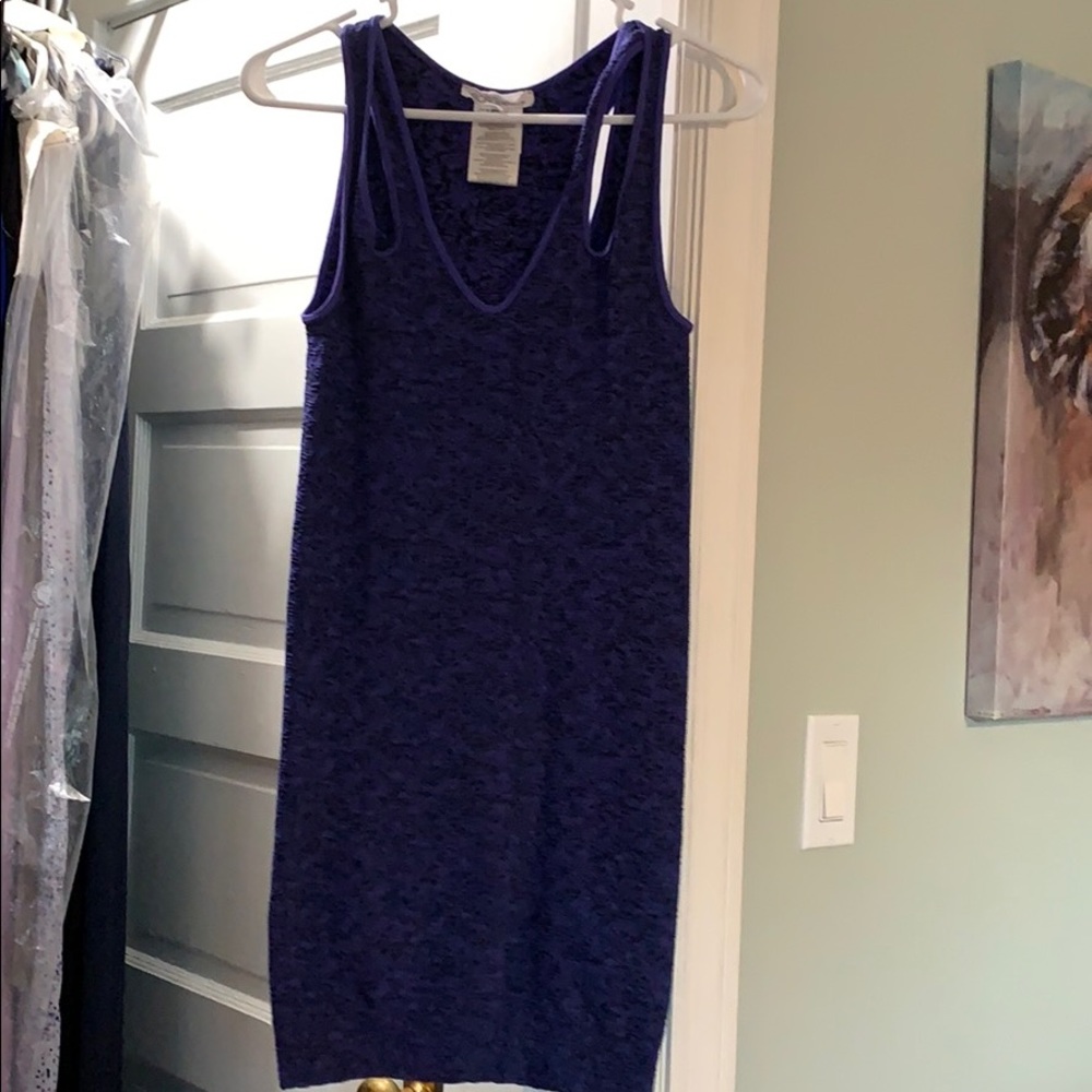 BCBG dark purple bodycon dress